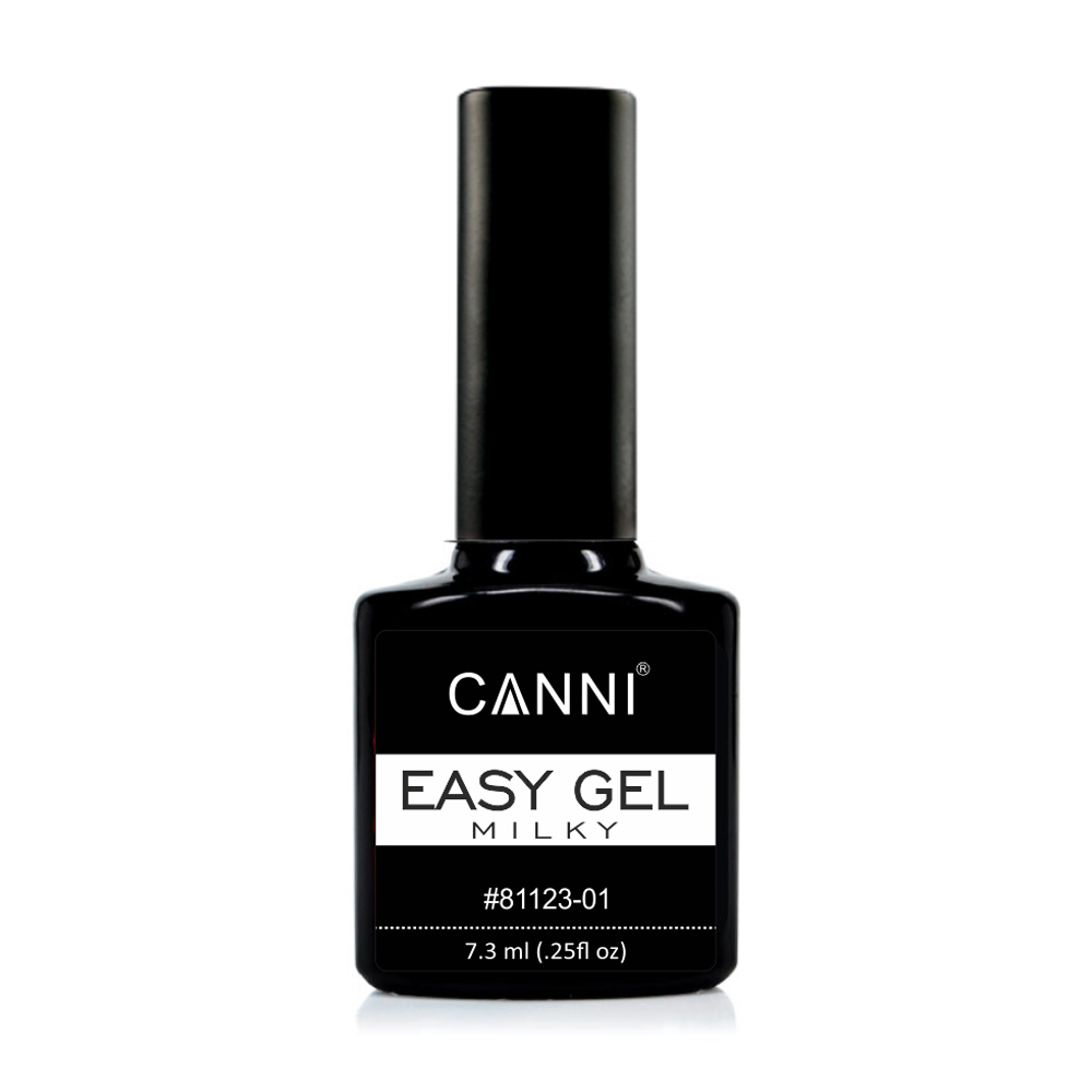 Гель для нарощування та зміцнення нігтів Canni Easy Gel 01 Milky, 7.3 мл
